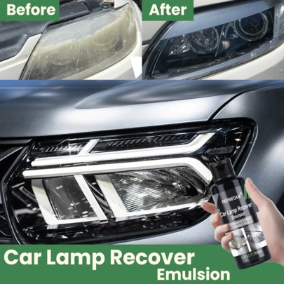Car Headlight Restoration Kit - Suitable For Oxidation, Yellowing, Scratches And Haze - Multi-Functional Polishing Compound For Taillights And Signal Lights - Easy To Apply, Fast-Acting - Fits All Vehicle Models - Premium Materials