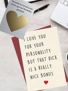 Tarjeta de rascar favorita del esposo/novio - Tarjeta de rascar interactiva y divertida para sorpresa de cumpleaños, sorpresa repetible, regalo de cumpleaños misterioso, regalo para el novio, tarjeta de felicitación, tarjeta de regalo - Multicolor - Ver 4