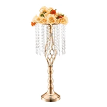1 Set Bohemian Wedding Arch, 21.7 Inch/55cm Tall Wedding Aisle Flower Stand, Crystal Artificial Flower Decor, Suitable For Wedding Party Birthday Event Reception - one-size - View 13