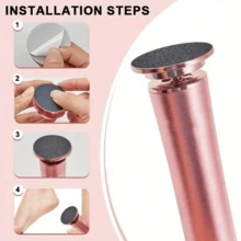 Electric Foot Callus Remover For Cracked Heels, Cordless Foot Scrubber & Smoothing Device For Home, Personal Care Foot Care Tool For Calluses And Dead Skin For Men And Women - Multicolor - View 6
