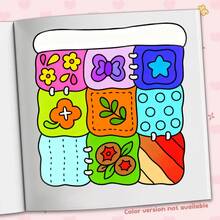 Sách tô màu Daily Patterns Bold & Easy dành cho người lớn và thanh thiếu niên: 48 trang với thiết kế dễ thương, ấm áp và thẩm mỹ, giấy dày 240g cao cấp, các trang tô màu giúp giảm căng thẳng và thư giãn, món quà hoàn hảo cho những người yêu thích tô màu. - Mẫu hàng ngày - Xem 8