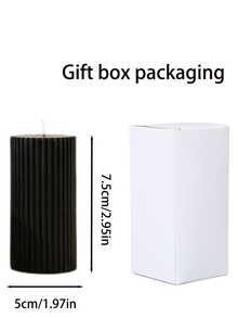 Nến trang trí sọc phong cách Bắc Âu, Nến thơm hình trụ cao cấp kiểu retro, Nến trang trí đám cưới, Nến tạo không khí lãng mạn, Nến trang trí, Chân nến gia đình, Nến cưới, Nến thơm, Quà tặng cho người yêu, Quà tặng ngày Valentine - Nhiều màu - Xem 12