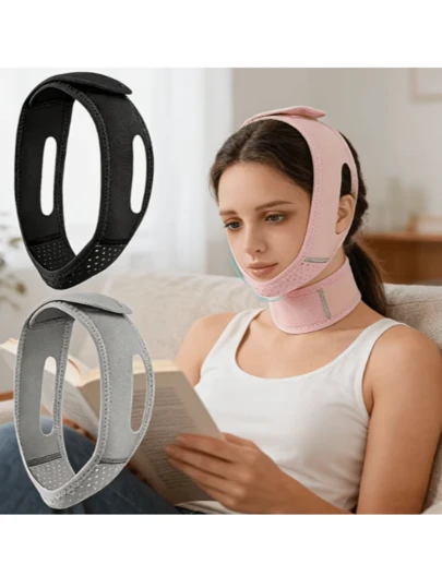 Anti-Snoring Chin Strap - Breathable Ergonomic Design, Keeps Mouth Closed, Improves Sleep Quality And Reduces Snoring, Unisex Comfortable Sleep Equipment, Sleep Apnea Device, Mandibular Support, And Secure Fit