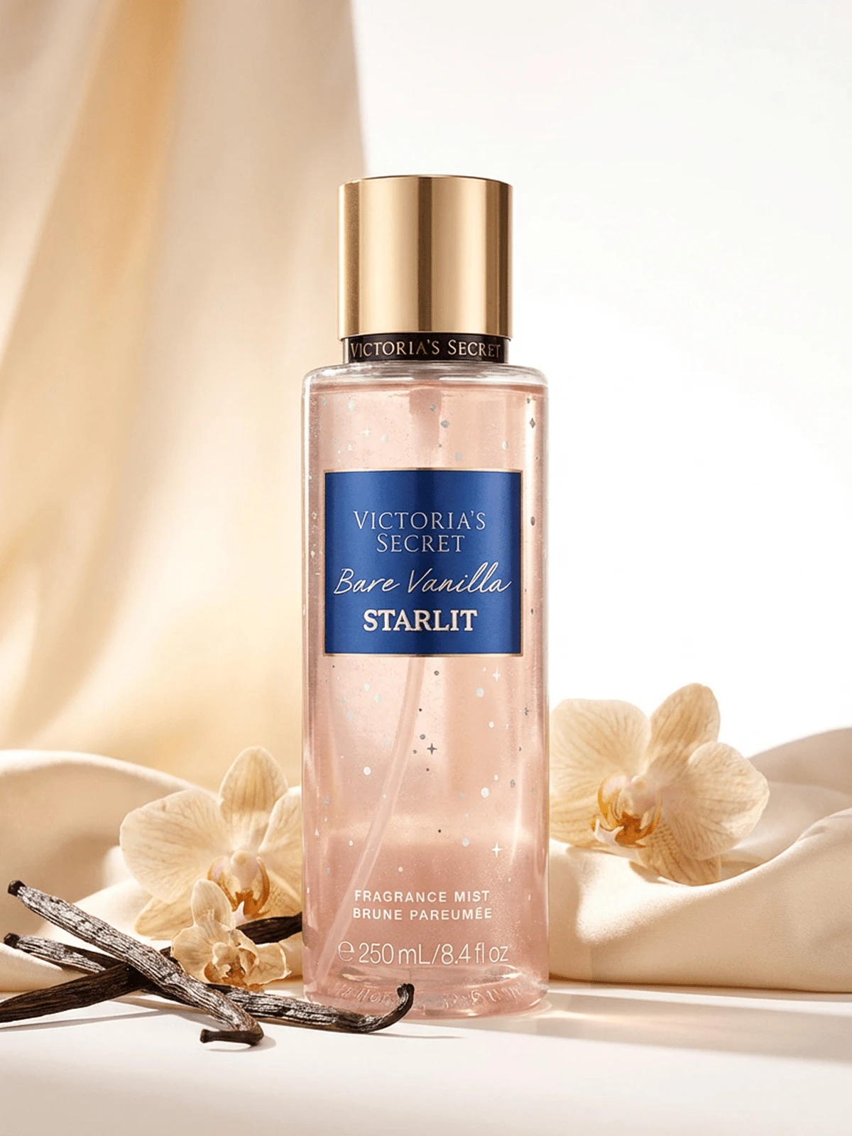 Victoria's Secret Bare Vanilla Starlit 女士身体喷雾 8.4 盎司/250 毫升 - 裸香草星光 - 查看 1