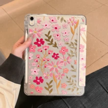 Ốp bảo vệ máy tính bảng gập ba thông minh bằng acrylic trong suốt, có nam châm, chức năng tự động tắt/mở màn hình, mặt lưng trong suốt với khe cắm bút, bảo vệ toàn thân chống rơi vỡ, tương thích với Redmi Pad/ MatePad/ - Trong sáng - Xem 7