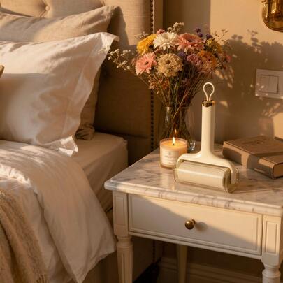 1 cây lăn bụi có thể giặt, bàn chải lăn dính tái sử dụng để loại bỏ lông thú cưng, dụng cụ loại bỏ bụi siêu dính cho quần áo, ghế sofa, đồ nội thất, thảm, máy cạo bụi vải cầm tay dùng cho gia đình và du lịch