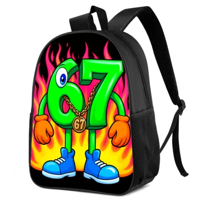 Fashionable Backpack, Suitable For Boys And Girls - Lightweight Daily Backpack, Adjustable Shoulder Straps, 15 Inch, Cartoon Print Design, Zipper Closure, Suitable For School, Camping, Travel