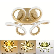 Modern LED Ceiling Light / Chandelier For Hallway, Living Room, Bedroom And Kitchen - Gold - View 4