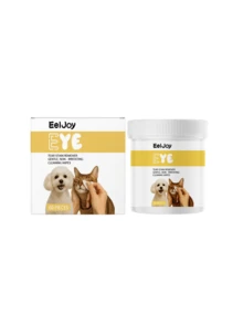 EelJoy 60对装宠物眼部清洁湿巾,猫狗适用,告别泪痕,提亮双眼,温和去除污渍,清洁方便,宠物护理必备,无需冲洗,保护宠物眼睛,轻松擦拭眼部污垢、泪痕和灰尘,从源头淡化顽固泪痕,让宠物双眼时刻清澈明亮 - 彩色 - 查看 8
