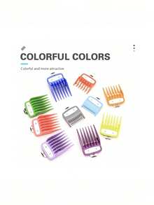 2pcs/Set: Universal Hair Clipper Guide Comb, Hair Clipper Accessories, Professional Trimmer Attachments, Guide Comb, Replacement Guide Comb Set - Multicolor - View 6