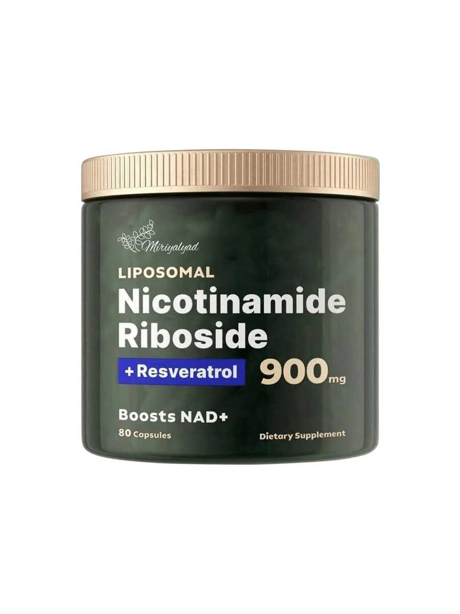 Miriyalyad Supplement, NAD Nicotinamide Riboside Resveratrol 900mg, Liposomal NAD Supplements For Women & Man, High Purity NMNH Supplement Alternative, Anti-Aging, Energy, Focus - 50 Day Supply - 1 CÁI - Xem 1