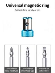 Bộ 1/3/6 mũi vít từ tính đa năng, vít kim loại từ tính, tua vít lục giác có thể tháo rời, phù hợp với máy khoan điện, kích thước 1/4 inch/6.35mm, phù hợp với nhiều loại đầu tua vít, mũi khoan mở rộng. - A - Xem 5
