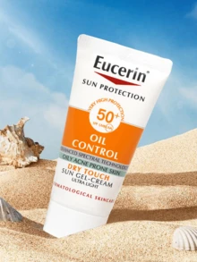 Eucerin Protector solar con control de grasa facial 20ml, loción protectora solar refrescante mate SPF50+ - 20ml - Ver 2
