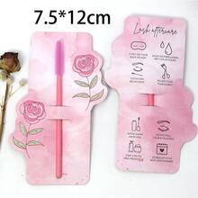 30 Pcs Pink Flowers Eyelash Aftercare Card Beauty Studio Membership Loyalty Cards Lash Extension After Card Paper Business Card 300gsm Only Cards - Pink Flowers - View 5
