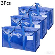 Large Moving Bags Or Storage Bags With Backpack Straps, Zippers, And Handles - Durable Packing Bags, Available In 1/3/6-Piece Sets, Suitable For Moving, College Dorms, Holiday Decorations, Seasonal Storage, And Family Organization. - 查看 13