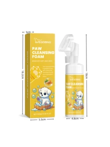 宠物爪子清洁泡沫，免冲洗干洗慕斯，适用于犬猫爪子，足部护理清洁液，宠物用品 - 100ml - 查看 10