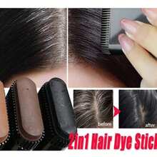1pc Hair Coloring Comb - Waterproof & Sweat-Resistant, Rotary Design For Easy Cleaning, Portable Pocket Size Temporary Gray Hair Coverage Tool - Unisex Beauty Accessory, Ergonomic Handle, Stainless Formula, Waterproof Hair Coloring Comb - Quick Gray Hair Coverage, Natural Appearance, Long-Lasting Color, Suitable For All Hair Types,Festival,Party - Multicolor - View 2