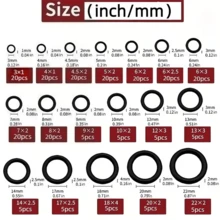 Bộ 10 vòng đệm O-ring silicon, chịu dầu và nhiệt, bền, thích hợp cho ô tô, hệ thống ống nước và vòi nước. - A - Xem 7