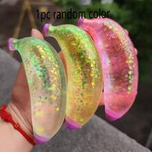 1个创意仿真水果挤压麦芽糖慢回弹香蕉多巴胺减压糖 - 彩色 - 查看 10