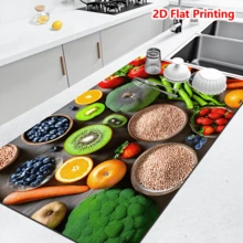 Bộ 1/10 tấm lót chống trượt chịu nhiệt họa tiết bông cải xanh, việt quất, kiwi, thích hợp cho máy pha cà phê, nhà bếp, dễ vệ sinh. - Nhiều màu - Xem 8