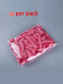 50/100/150/200/300个装一次性浴帽，防尘发套，适用于餐饮、厨房、美发沙龙、染发等行业 - 彩色 - 查看 12