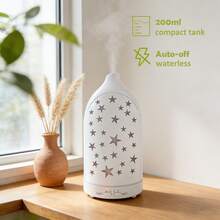 USB Essential Oil Diffuser 7 LED Color Changing, Ultra Quiet Aromatherapy Diffuser For Office, Yoga & Sleep - Mist - View 3