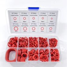 Bộ 10 vòng đệm O-ring silicon, chịu dầu và nhiệt, bền, thích hợp cho ô tô, hệ thống ống nước và vòi nước. - A - Xem 8