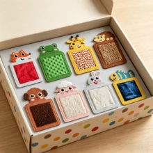 8Pcs Animal Art Sensory Pads Gift Set - Animal Sensory Pad - View 2