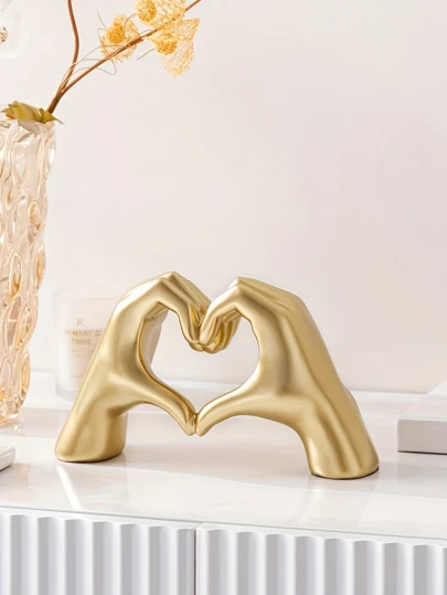1 chiếc đồ trang trí nhà hình trái tim làm từ nhựa, thích hợp làm quà tặng cho đám cưới, Ngày của Mẹ, lễ tốt nghiệp, để trên giá sách, bàn cà phê - Món quà lãng mạn và sáng tạo.