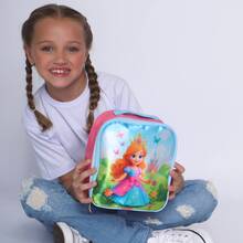 Pikuka Princess School Backpack Kit For Girls With Wheels + Thermal Lunch Box + Pencil Case Immediate Shipping - Multicolor - View 7