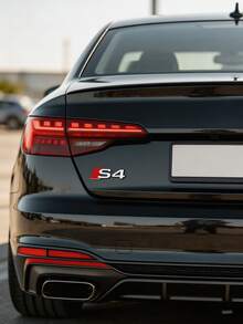Audi S3 S4 S5 S6 S7 S8 Trunk Metal 3D Logo Sticker, Strong Adhesive Backing Easy To Apply, Suitable For Audi Full Series Vehicle Exterior Modification - Car Stickers and Car Logos - View 3