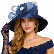 Sombreros Derby para mujer, tocados para fiestas de té y bodas, ideales para ocasiones formales en la iglesia. - SD704 - Ver 15