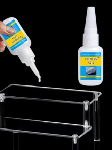 Keo acrylic, keo đa năng siêu bền, keo dán các bộ phận bị vỡ, keo trong suốt chịu nhiệt độ thấp, keo siêu dính không mùi độ nhớt cao, keo dán tức thì, keo chắc chắn và không bong tróc, độ kết dính cao. - 21g - Xem 10