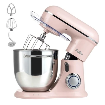 FAB Stand Mixer 450W 6.5QT 6-Speed Tilt-Head Food Mixer Stainless Steel Electric Food Mixer, Kitchen Mixer For Daily Use With Egg Whisk,Dough Hook,Flat Beater