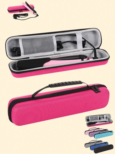 返校季美发工具旅行收纳包 | 卷发棒收纳 | 便携式直板夹保护套 | 美发配件收纳包 | 热门美发工具 | 直板夹旅行套装 | 旅行必备 | 防尘 | 家居及个人护理 | 全方位保护（带拉链口袋） | 时尚款式 | 适用于剪刀、美发产品及配件 | 宿舍及健身房必备 | 时尚美发工具收纳 | 保持配件整齐有序 | 旅行者及节日理想礼物