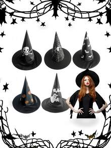 1 pieza Escoba de bruja/Escoba mágica multicolor desmontable con diseño de malla, unisex, adecuada para baile de disfraces/fiesta temática/disfraz de Halloween/fiesta de Navidad - Multicolor - Ver 8