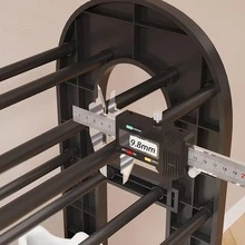 2026 New Shoe Rack Adjuster, 5-Tier Shoe Cabinet Organizer, Unique Design, Easy Assembly, For Wardrobe And Entryway, Black - View 4