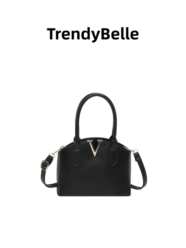 1pc New Fashionable V-Shaped Handbag, Versatile Minimalist Shoulder & Crossbody Bag