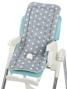 1pc Cute Cartoon Pattern Baby Stroller Seat Cushion, Infant Pram Pad, Highchair Rocker Cradle Mat, Suitable For All Seasons - Multicolor - View 2