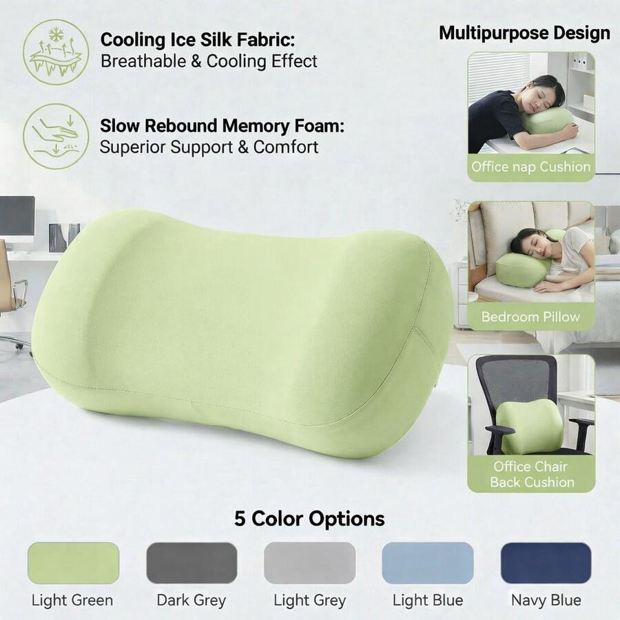 1 chiếc gối ngủ trưa, gối nằm, vật dụng hỗ trợ giấc ngủ trưa văn phòng, gối nâng đỡ lưng, gối ngủ cho sinh viên, đệm làm mát. - tiêu chuẩn - Xem 1