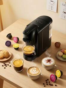 Automatic Espresso Machine 19 Bar Suitable For Coffee Capsules Espresso Powder Italian American Coffee Machine EU 240V Plug Type EU 4-In -1 Espresso Machine-Compatible With Hot And Cold Drinks, Easy To Clean And Rust-Proof, Ideal For Home Kitchens, Perfect Gift For Holidays - View 10