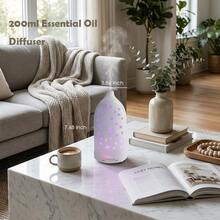 USB Essential Oil Diffuser 7 LED Color Changing, Ultra Quiet Aromatherapy Diffuser For Office, Yoga & Sleep - Mist - View 4