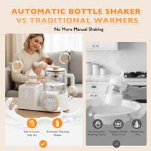 YunBaby All-In-One Baby Bottle Warmer & Instant Formula Maker, Waterless Air Heating System With Automatic Milk Mixer/Shaker, 44oz Smart Water Dispenser Kettle For Formula, Breastmilk & Baby Food, Precise Temp Control, Sterilizing, Keep Warm, Fits All Bottles, Newborn Essentials Gift For Mom - US A Type Plug(110-127V) - View 5