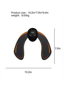 Máy tập mông, Máy mát-xa mông, Máy kích thích cơ, Liệu pháp EMS, Cơ bụng - màu đen - Xem 6