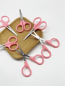 1/5/10pcs Pastel Pink Tip Safety Scissors, Handcrafted Cute Small Scissors, Compact Size Suitable For School Art Class, Scrapbooking, Paper Cutting, DIY Crafts, Home Daily Use - Round-tipped Small Scissors - View 6