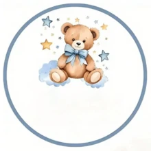 Nhãn dán tùy chỉnh kích thước 4.0/5.0/6.0/7.0cm, nhãn dán trang trí tiệc cho bé theo yêu cầu, phù hợp cho các bữa tiệc của bé, sinh nhật, đám cưới và các dịp khác. - Nhiều màu - Xem 13