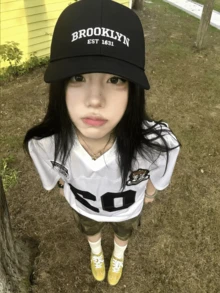 女士字母图案休闲棒球帽，适合沙滩和旅行 - A - 查看 3