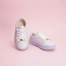 Girls' School Sneakers | Stylish And Durable, Perfect For School | Sizes 25 To 36 | GET YOURS NOW! - 白色閃光 - 查看 2
