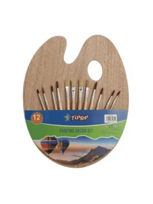 Bộ cọ và bảng pha màu, bộ cọ vẽ tranh sơn dầu tự làm và các vật liệu vẽ tranh, thích hợp cho họa sĩ, học sinh và người lớn vẽ tranh và phác thảo, đồ dùng học tập, quà tặng nghệ thuật và hội họa. - A - Xem 9