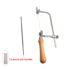 KLONKEE Portable Saw Frame - Jewelry Making Tool Set - Saw Frame With Tension Nut, Wooden V-Groove With Clamp, Optional Jewelry Piercing Saw Blade Models 0-5, Adjustable Cutting Tool - For Jewelry Polishing And Cutting - Multicolor - View 19